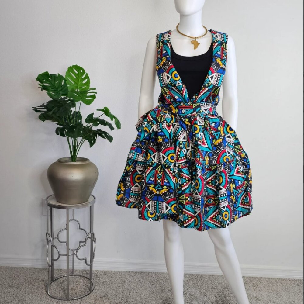 Infinity Strap Skort Set: Silk Feel Flare Shorts with Head Wrap